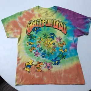 Grateful Dead Bear Spiral print shirt